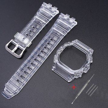 Ремінець + безель (рант) для Casio G-Shock GMW-B5000 Transp SI 1051-0914 фото