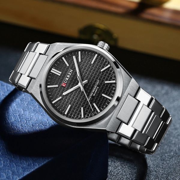 Curren 8439 Silver-Black 1008-0392 фото