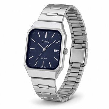 Чоловічий годинник Casio MTP-B185D-2A1 з синім циферблатом та сталевим браслетом 88414308025036 фото