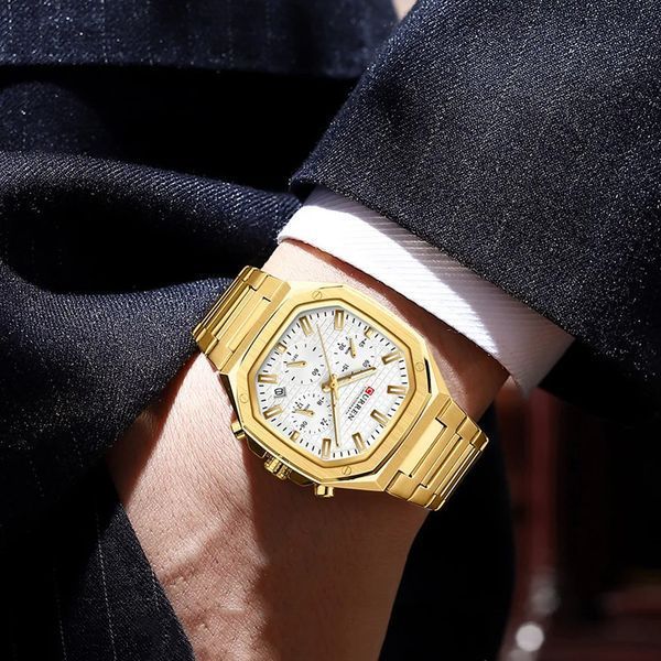 Curren 8459 Gold-White 1008-0476 фото