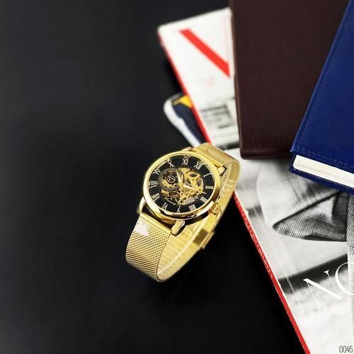 Forsining 8099M Gold-Black Mesh STOPPED 1059-0045 фото