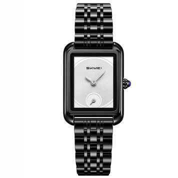 Чоловічий наручний годинник Skmei 2670BKSI Black-Silver з металевим браслетом 88414308025238 фото