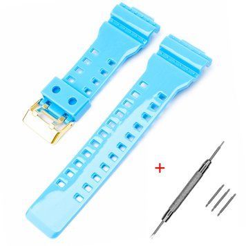 Ремінець для Casio G-Shock GA-100/110/120 Light Blue-Glossy GD 1051-1175 фото