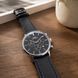 Чоловічий годинник Forsining 8312 Black-Silver з хронографом та шкіряним ремінцем 1059-0343 фото 6