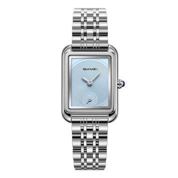 Наручний годинник Skmei 2670SIBU Silver-Light Blue зі сталевим браслетом та надійним механізмом 88414308025240 фото