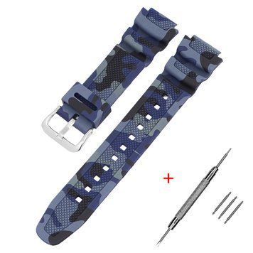 Ремінець для Casio G-Shock AQ-S800/AE-1200 Camo Dark Blue SL 1051-0981 фото