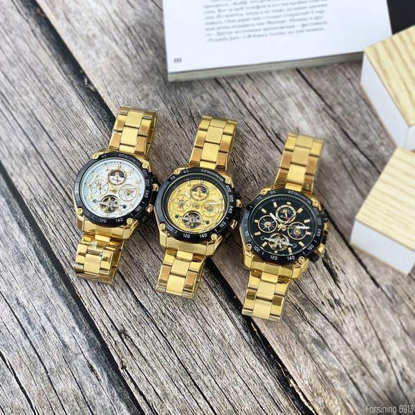 Forsining 6913 Gold-Black-Gold 1059-0017 фото