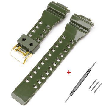 Ремінець для Casio G-Shock GA-100/110/120 Army Green-Glossy GD 1051-1171 фото