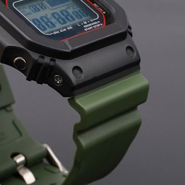 Ремінець для Casio G-Shock DW-5600/6900/G-5600/GW-M5610 Red Black 1051-0832 фото